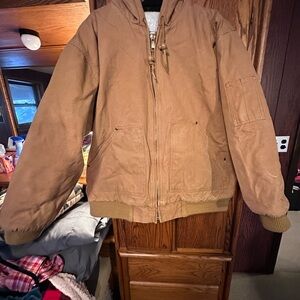 Men's Tan Hooded Field Jacket